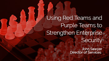 Using Red Team and Purple Teams 